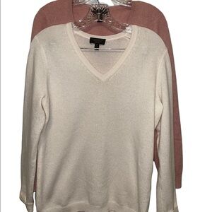 Cashmere Luxury 2 Women Sweaters Size M